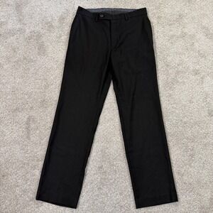 Lauren Ralph Lauren Dress Pants Mens 30x30 Black Stretch Flat Front Trousers